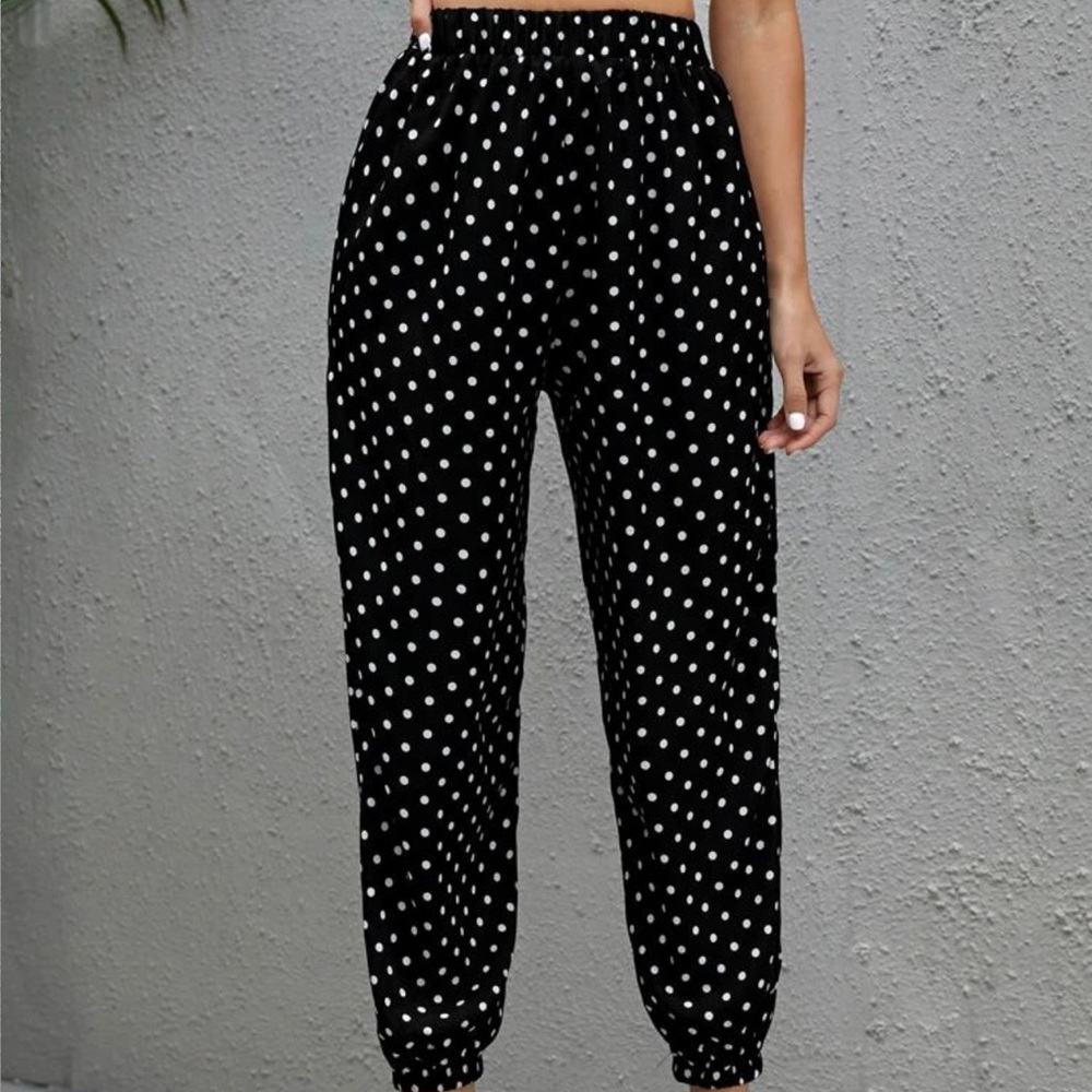 SHEIN polka dot jogger pants